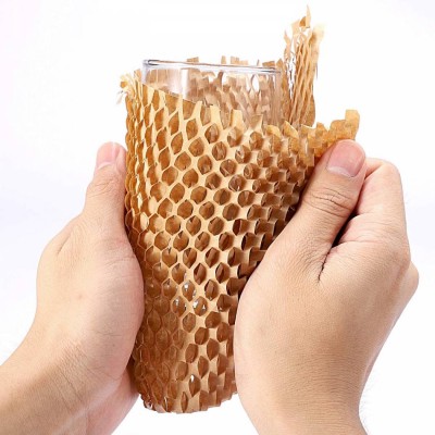 Ready Roll Geami Protective Paper Cushioning Wrap Bubble Alternative Honeycomb Wrap Shipping Moving Supply Gift Wrapping